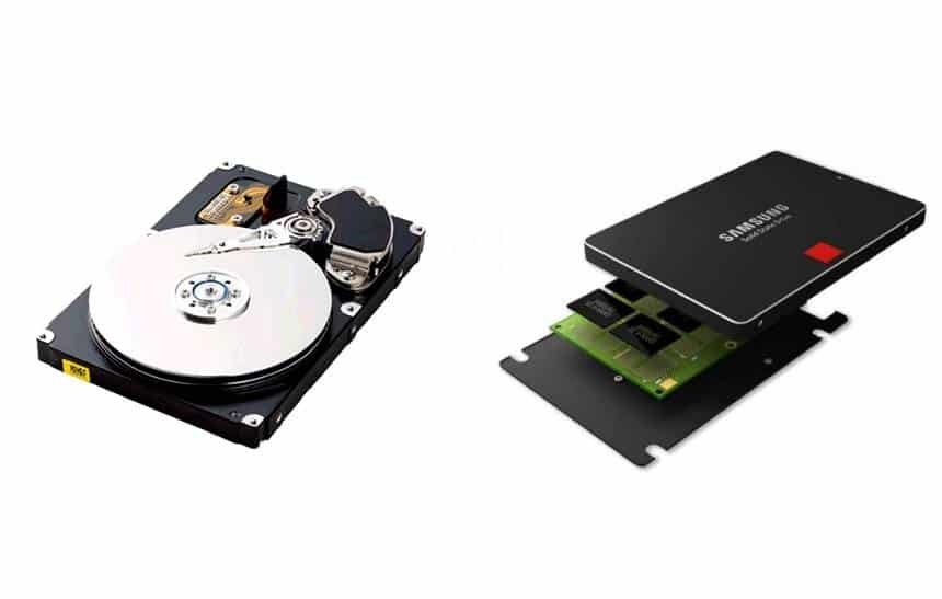 HD Tradicional e SSD NVMe em comparação